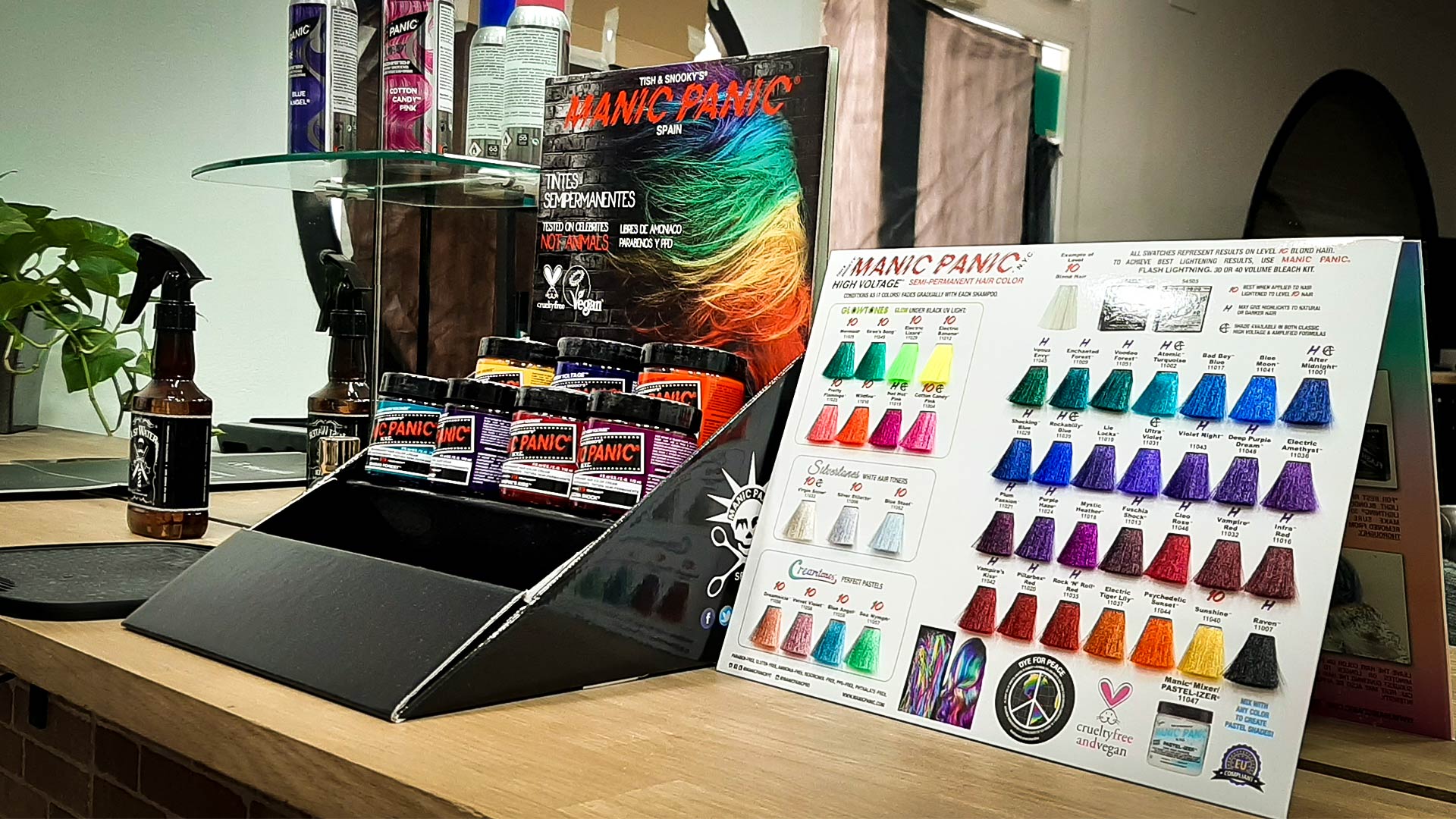 Gama de colores de Manic Panic