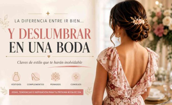 Ideas de looks para boda de día con vestido elegante, peinado recogido y complementos para invitadas de boda de mañana
