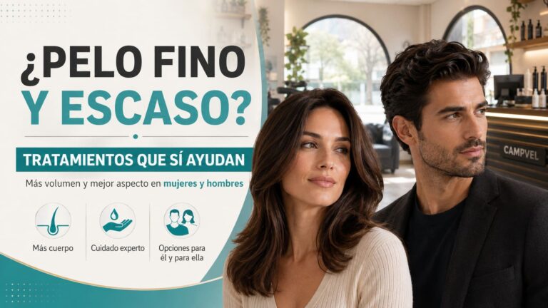 Tratamientos para cabello fino y escaso en mujeres y hombres