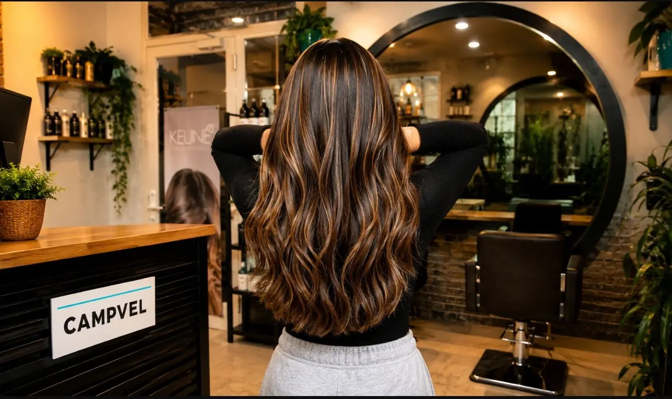 Resultado real de balayage con ondas realizado en CAMPVEL